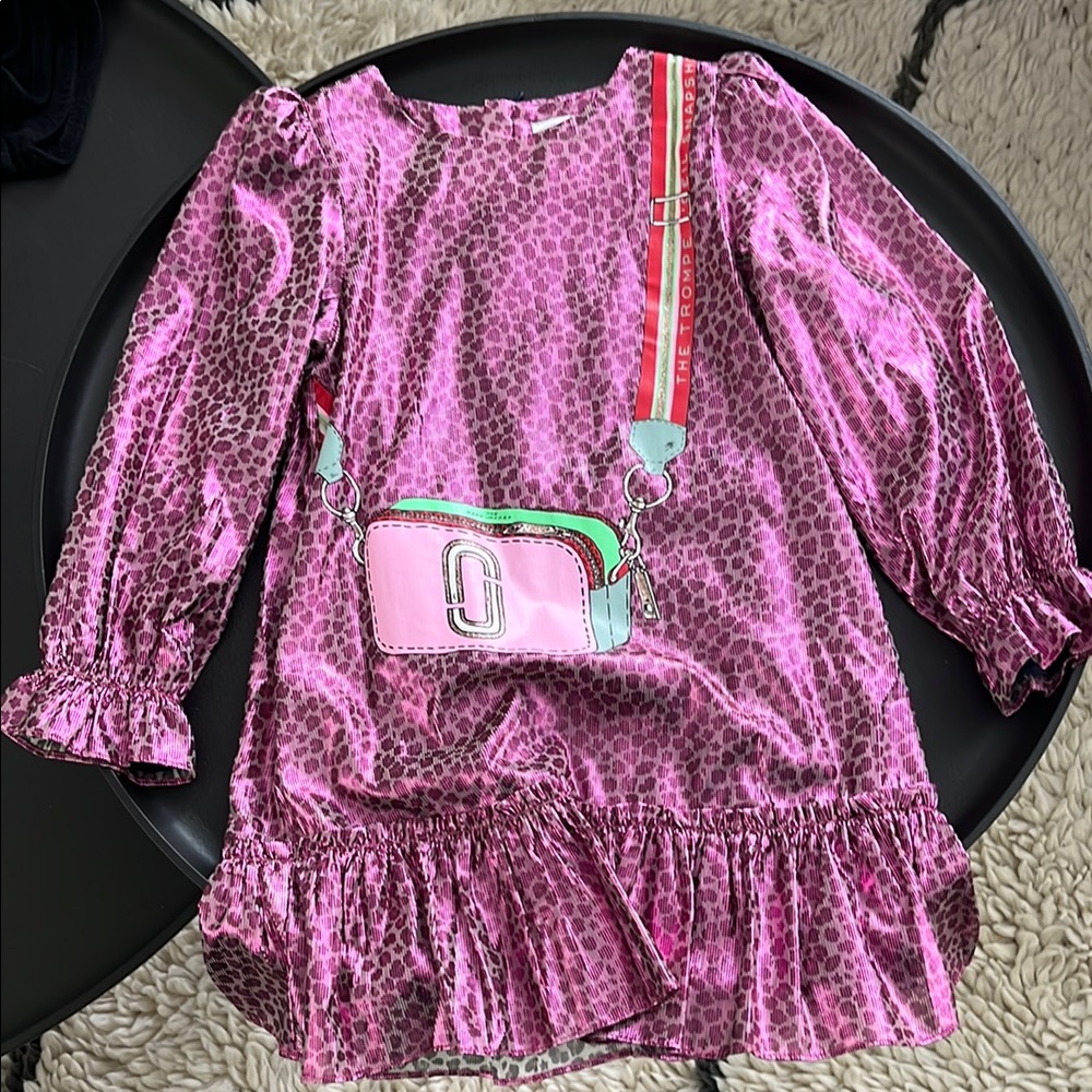 Marc Jacobs Pink Animal Print Dress with Crossbody Bag - like new, worn once